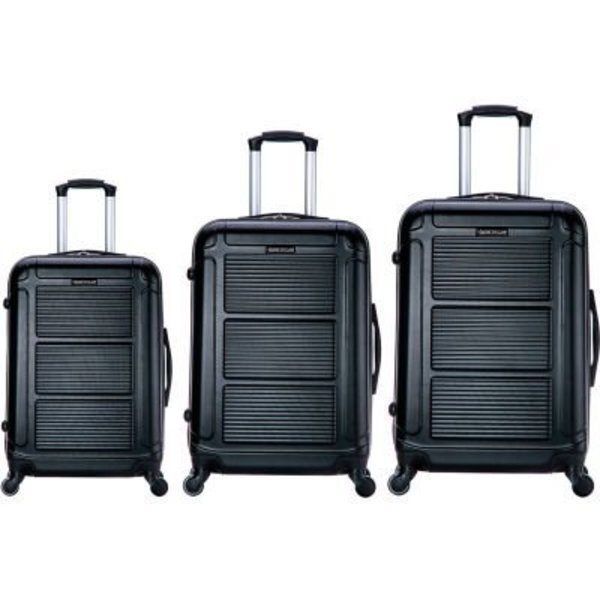 Rta Products Llc InUSA Pilot Lightweight Hardside Spinner 3-Piece Luggage Set 20"/24"/28" - Black IUPILSML-COA